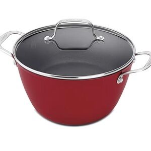 Cuisinart Red Stockpot with Glass Lid
